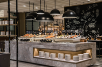 Comptoir de présentoir pour Restaurant, en pierre artificielle, de service automatique, pour Table, Bar, Buffet