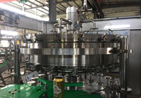 Machine automatique de remplissage et de capsulage de bouteilles de boîtes de conserve pour boissons gazeuses Ligne de production