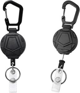 Portacredenciales Retráctil de Alta Resistencia con Cordón de Dyneema Fuerte para Tarjetas de Identificación, Llaves y Tarjetas de Nombre - Product Image 1