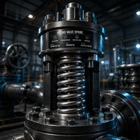 Ressort de compression pour vanne pétrolière et gazière en acier inoxydable 316 passivé haute pression