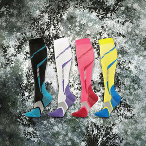 Calcetines Deportivos de Compresión Largos Antibacterianos de Punto para Hombre y Mujer, para Ciclismo, Senderismo, Maratón, Correr, Otoño - Product Image 3