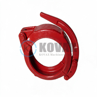 Collier de serrage pour pompe à béton DN125 de 5 pouces en acier au carbone pour pompe à flèche SANY Zoomlion Putzmeister, pompe sur remorque, flèche de placement