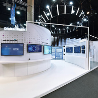 Stand d'exposition sur mesure, système de panneaux modulaires à montage autonome pour stand d'exposition, stand de salon professionnel, stand en bois