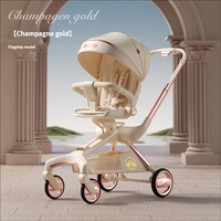 Poussette Bébé Luxe Haut de Gamme Multifonctionnelle Légère Pliable à Quatre Roues en Alliage d'Aluminium Réglable – Vente en Gros