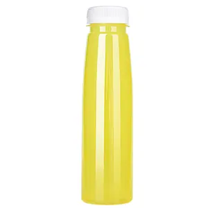 בקבוקי מזון פלסטיק שקופים באיכות מזון פלסטיק לשקועי מיץ עם מכסה בורג