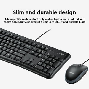 Set de Teclado y Ratón con Cable <span class=keywords><strong>MK120</strong></span>, 1000dpi, para Laptop, Oficina, Computadora Portátil, Escritorio, Interfaz USB - Product Image 2