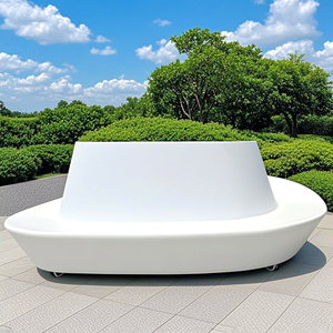 Macetero <span class=keywords><strong>de</strong></span> Hormigón GRC para Exteriores, Silla Creativa para Interiores, Taburete Decorativo Tectonite para Espacios Públicos al Aire Libre - Product Image 2