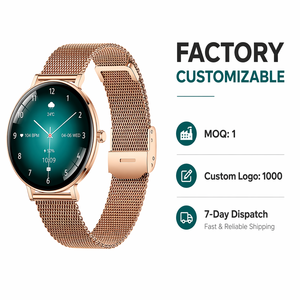 Montre connectée élégante <span class=keywords><strong>pour</strong></span> femmes I232, écran tactile complet, cadran personnalisable, localisation du dispositif, rappel d'alarme, alerte sédentarité, logo personnalisé disponible - Product Image 1