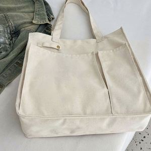 Wholesale Women's Large <b>Canvas</b> Tote Bags with Custom Pattern & Printing-Fashion Design for Daily Use - Product Image 1