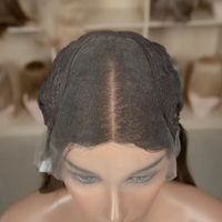 Perruque droite double épaisseur de qualité supérieure, perruque brune balayage en cheveux chinois vierges 100% sans couture