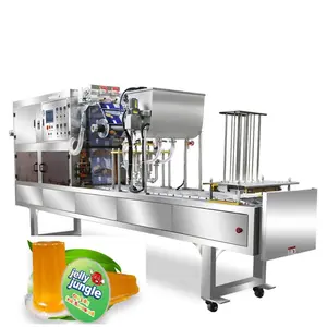 Automatische Sapdrank Elly Yoghurt Waterbeker Vul-En Sluitmachine Plastic Bekersluitmachine