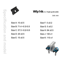 Plaque de guidage angulaire Wfp14k-10 pour système de fixation de rail W14HH EN 13481-2 pour transport lourd et voies ferrées à grande vitesse