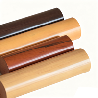 Vente en gros Style moderne Matériau rond à haute teneur en polymère Main courante d'escalier en verre sans cadre courbé à chaud Main courante en PVC pour escalier