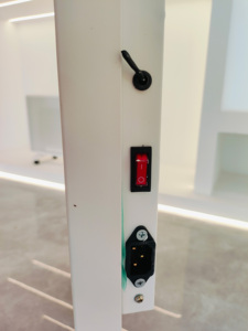 Calentador Infrarrojo Portátil de Cristal de Carbono, con Control por Aplicación, Termostato Ajustable, Cobertura de 40-120 pies cuadrados, Marco Metálico, Eficiente Energéticamente - Product Image 4