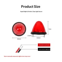 Feux de gabarit LED coniques LJZ en forme de goutte d'eau, à montage sur toit, 12V 24V, étanches IP68, avec garantie d'un an pour remorques et fourgonnettes, vente en gros