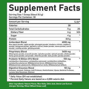 Poudre de Super Greens de Haute Qualité pour Adultes Favorise la Santé Digestive et Renforce le Système Immunitaire Complément Alimentaire - Product Image 6