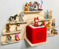 Support de tonies en forme d'arc-en-ciel en bois présentoir de jouets support de décoration murale Tony Figures et étagère de boîte toni