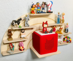 Support de tonies en forme d'arc-en-ciel en bois présentoir de jouets support de décoration murale Tony Figures et étagère de boîte toni - Product Image 5