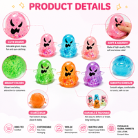 ZIHAI Factory Wholesale Mini Clear TPR Funny Ghost Squeeze Squishy Toy Spooky Halloween Party Favors Giveaway Fun 14+ Years