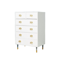 Commode en bois moderne, commode de chambre à coucher, armoire de rangement multi-tiroirs pour le salon, meuble d'appoint