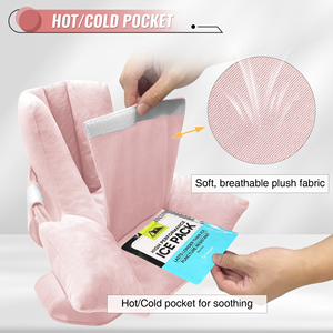 Protector de Talón de Terciopelo, Cojín para Pies, Alivio de Presión, Anti-Escaras, Dos Correas Ajustables, Soporte para Dormir para Adultos - Product Image 4