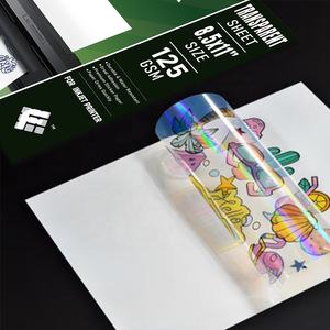 Sıcak satış Fanyi parlak fotoğraf kağıtları özel temizle şeffaf yıldız levha mürekkep püskürtmeli holografik Sticker kağıt - Product Image 1