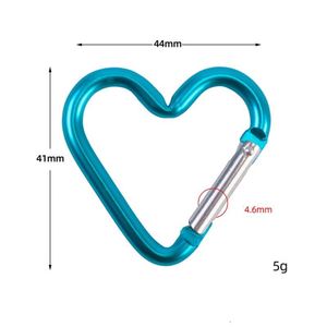 Mousqueton en aluminium portable 10 couleurs, clips de sac à dos, porte-clés, boucle d'escalade, laisse pour chien, support de bouteille d'eau - Product Image 2
