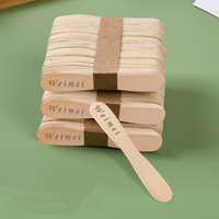 Bâtonnets de sucettes glacées extra longs et larges en bois colorés, portables, écologiques et jetables pour la crème glacée, durables et faciles à utiliser.