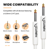 Câble audio pour guitare basse et guitare électrique PVC & Cuivre 3m
