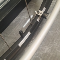 Roues arrière de fauteuil roulant sport de 24 pouces avec rayons en alliage de titane, jante en aluminium, pneus en caoutchouc gonflables, roue de fauteuil roulant de course