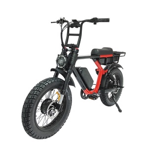 Motocicletas eléctricas de 2000W para hombres, estilo retro, con tracción total, 40ah, suspensión completa, todoterreno, para adultos. - Product Image 4