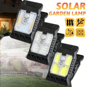 Luces Solares con Clip para Exteriores, Impermeables, 28 LED, Sensor de Movimiento, <span class=keywords><strong>3</strong></span> Modos, <span class=keywords><strong>3</strong></span> Métodos de Montaje, Luces de Seguridad Solares para Cercas - Product Image 5