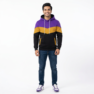 Sweat-shirts à capuche en molleton de coton pour adultes, manches longues, taille plus, logo personnalisé, prix bas, pour hommes et femmes - Product Image 1