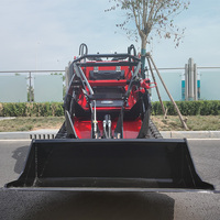LIVRAISON GRATUITE EURO 5 EPA CE Mini-chargeuse compacte sur chenilles en caoutchouc 55KW avec moteur diesel, capacité 500kg, avec godet, grappin à bois et scie à roche