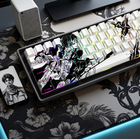 Teclas inspiradas en el Capitán Levi, teclas de sublimación de tinta, impresas lateralmente, 74/129 teclas, teclas personalizadas para teclado mecánico.
