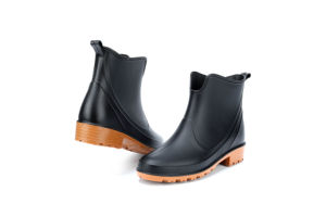 YL7076 <span class=keywords><strong>Botas</strong></span> de Lluvia de PVC para Mujer, Antideslizantes, Impermeables, Negras, para Exteriores, al por Mayor - Product Image 4
