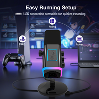 Micrófono Dinámico Cardioide WM13 para Juegos, Cancelación de Ruido, Silenciador/Ganancia, USB Tipo-C, Alta Fidelidad, Iluminación RGB, Transmisión en Vivo