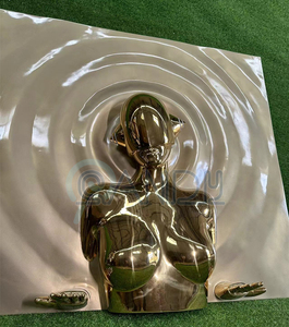 Sexy Robot Kim Loại Nghệ Thuật Tác Phẩm Điêu Khắc Cuộc Sống Kích Thước Thép Bức Tượng Nhân Cách Kim Loại Thép Không Gỉ Kim Loại Tác Phẩm Điêu Khắc - Product Image 5