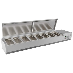 Bàn Thương mại hàng đầu <span class=keywords><strong>salad</strong></span> Bar <span class=keywords><strong>salad</strong></span> Prep Máy làm lạnh truy cập hàng đầu <span class=keywords><strong>salad</strong></span> Bar hiển thị tủ lạnh Pizza <span class=keywords><strong>topping</strong></span> tủ lạnh - Product Image 2