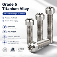 Baut Presisi dari Paduan Titanium Kelas 5 M6 Torx Square Drive dengan Panjang Kustom 10-80mm untuk Aplikasi Kendaraan.