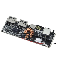Module de charge rapide USB double QC4.0 QC3.0 LED PD 5A 100W Micro/Type-C Banque d'alimentation mobile USB Module de charge 18650