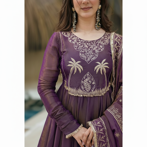 Robes de soirée de créateur Robe de soirée élégante avec bas et dupatta - Product Image 1