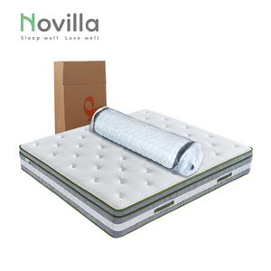 Matelas à ressorts ensachés de luxe moderne Sleep Well, taille double et king, doux, hypoallergénique, garantie 10 ans, marque <span class=keywords><strong>Novilla</strong></span> - Product Image 1