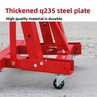 Grue de levage hydraulique pour voiture 2T, grue mobile pliable pour réparation automobile avec garantie d'un an, Chine