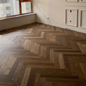 Parquet <span class=keywords><strong>en</strong></span> bois composite multicouche de type chevron couleur foncée vintage, chêne fumé, parquet <span class=keywords><strong>en</strong></span> chevrons, plancher <span class=keywords><strong>en</strong></span> bois d'ingénierie - Product Image 4