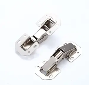 Nickel plating 90 degree hinge hydraulic soft close 3 inch or 4 inch cabinet concealed frog hinge