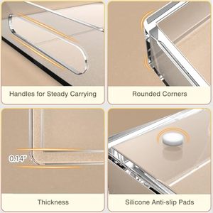 Factory Manufacture High Quality Custom Acrylic Decorative Tray Interchangeable Insert - Product Image 4