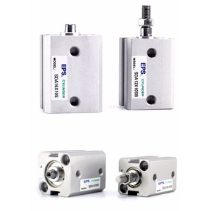 Vérins pneumatiques à piston d'air, double compact, rotatifs, 50mm 100mm 200mm 500mm 1000mm 2000mm, mini, course réglable, économique, spécial - Product Image 2