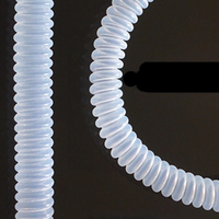Tube flexible en PTFE ondulé de grand diamètre, tuyau flexible en PTFE