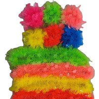Colliers de guirlandes colorées pour fête de carnaval, bracelets de fleurs hawaïennes, fleurs de poignet pour la danse, accessoires de spectacle pour la maternelle